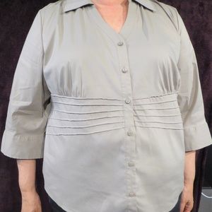 Alfani Button Down Collared Shirt Size 22W